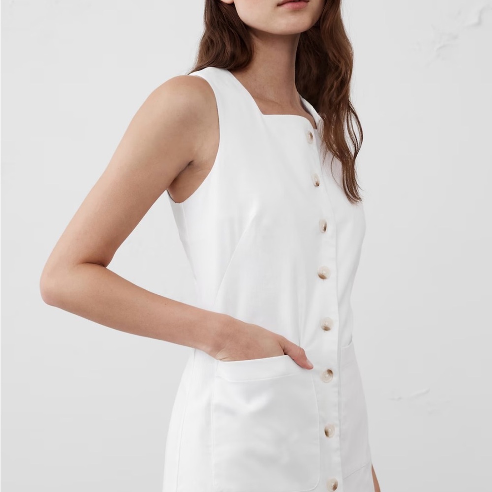 Banana Republic Green Sleeveless Sheath Dress - Picture 3 of 7
